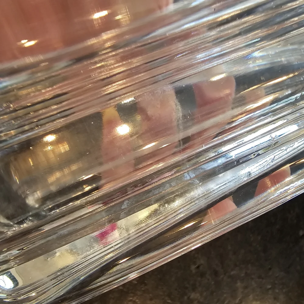 Vintage '30s-40s MCM Fostoria Sunray hand blown glass 